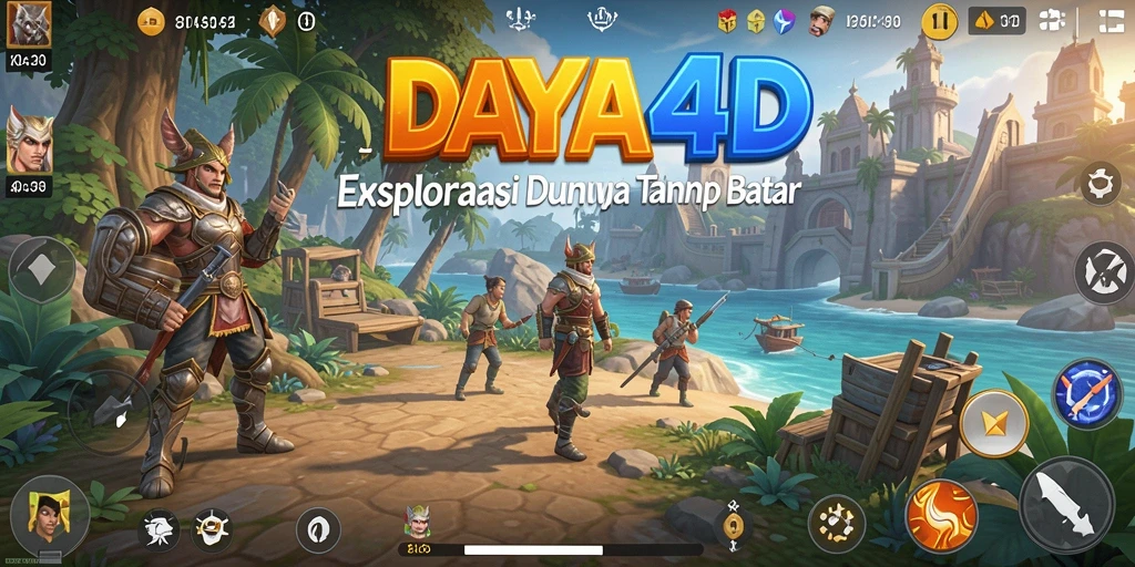 Tampilan dinamis dan grafis memukau dari gameplay DAYA4D yang penuh petualangan.