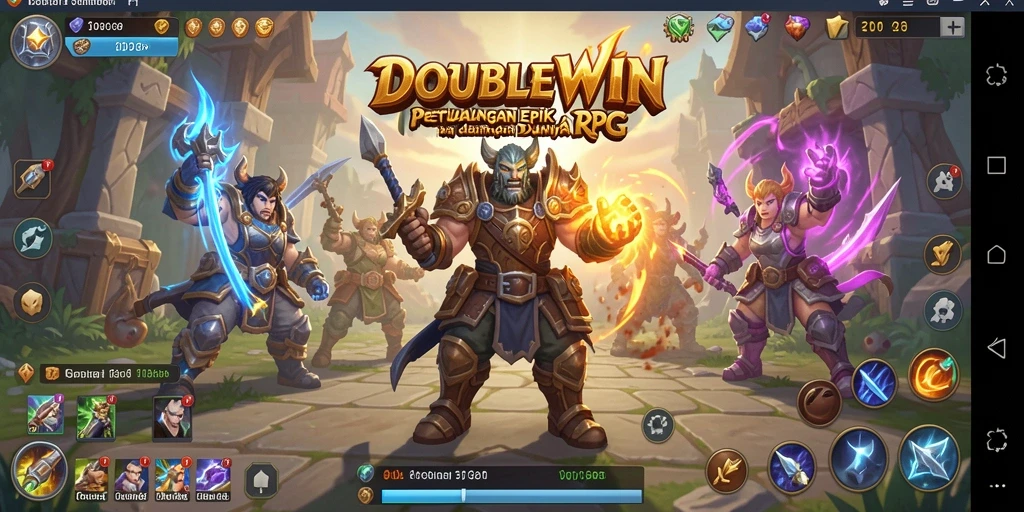 Gameplay RPG menegangkan di dunia petualangan DOUBLEWIN.