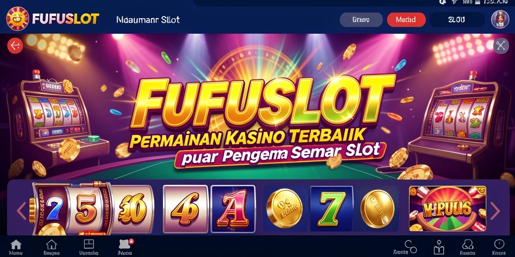 Tampilan utama FUFUSLOT menampilkan gameplay slot yang menarik dan penuh warna.