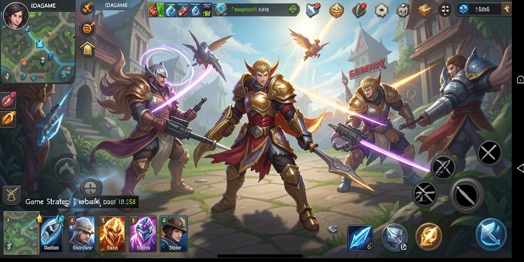 Tampilan permainan IDAGAME dengan grafis SLG yang menarik.