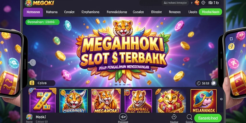 Screenshot gameplay MEGAHOKI menampilkan keseruan slot yang menarik.